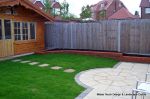 Marshalls Saxon patio with feature circle