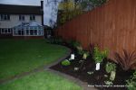  AFTER: New lawn installed in 3 rings all edged with Tegula setts in pennant grey, new planting installed with maintenance plan  