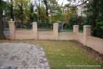 AFTER: New lawns installed and tumbled block paving in graphite grey 