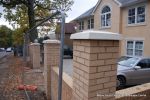 Property was resdential care home ramped pathway was constructed leading from the front of the property to the very rear, retaining walls built with interlocking blocks with added rebar and fresh concrete for strength and faced with house brick, Composite