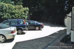 New driveway installed using Marshall's Tegula paving with contrasting charcoal border