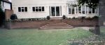 Retaining brick wall for block and beam floor to allow for under patio  storage