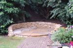 Sandstone circle seating area