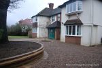 Natural stone brick walls with crease tile to finish