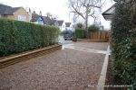 Natural stone brick walls with crease tile to finish