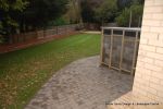 Property was resdential care home ramped pathway was constructed leading from the front of the property to the very rear, retaining walls built with interlocking blocks with added rebar and fresh concrete for strength and faced with house brick, Composite