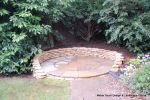 Sandstone circle seating area