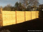 New treated decorative fence panels supplied and installed