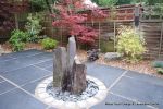 Slate obelisk water feature 