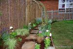 Sensory garden installed at childrens nursery and planted out to allow children to learn more about sight, sound, feel and smell 