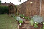 Sensory garden installed at childrens nursery and planted out to allow children to learn more about sight, sound, feel and smell 