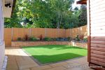 Patio constructed using Marshalls Saxon paving 